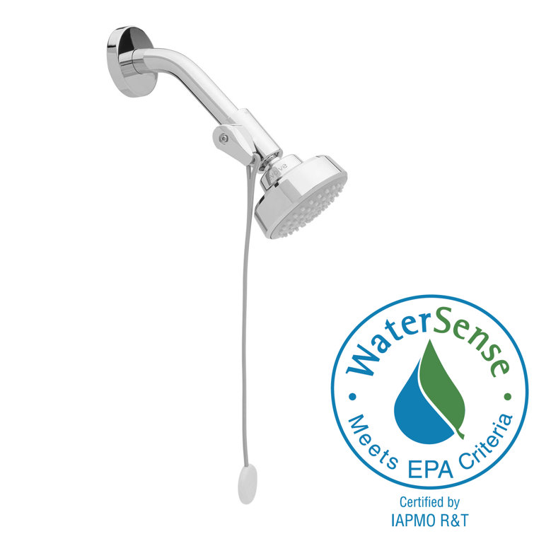 EvolveTechnologies Full/Standard Fixed Shower Head 1.5 GPM GPM